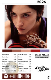 Cuadro Gracie Abrams - Doughter From Hell