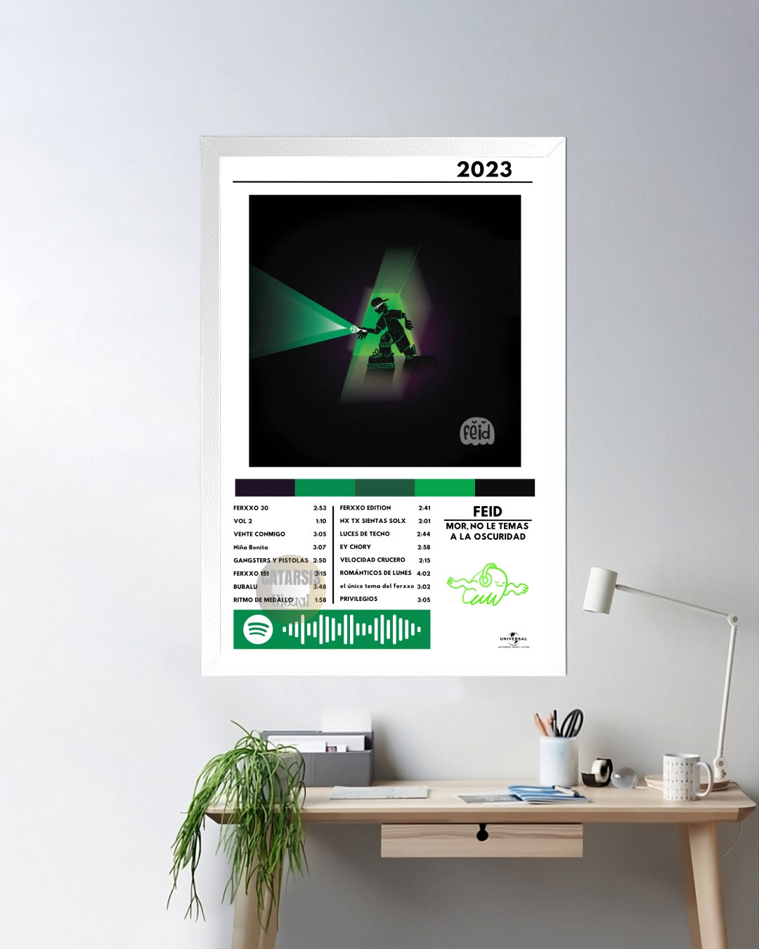 Cuadro Feid - MOR, No Le Temas a La Oscuridad