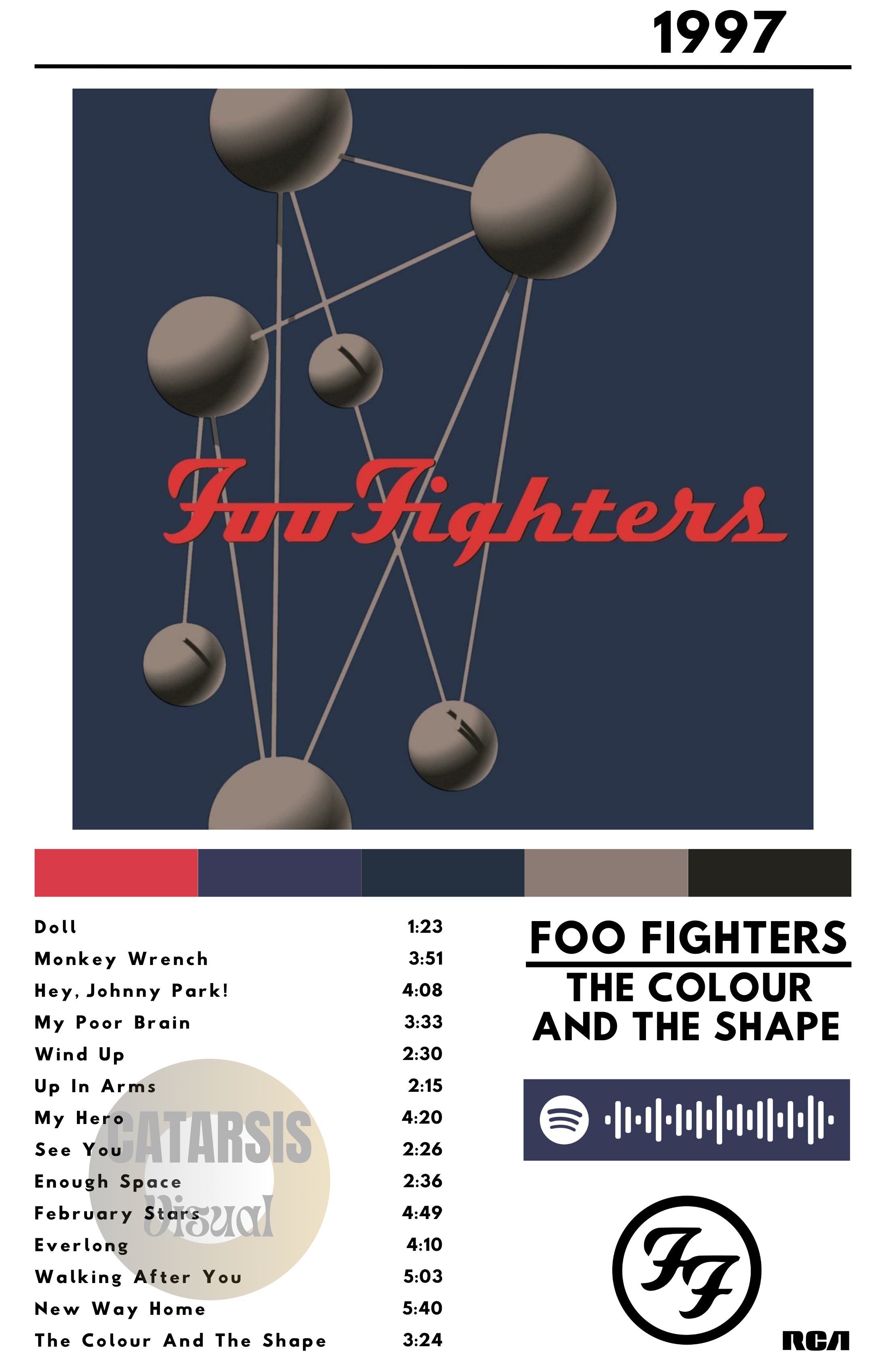 Cuadro Foo Fighters - The Colour and the Shape