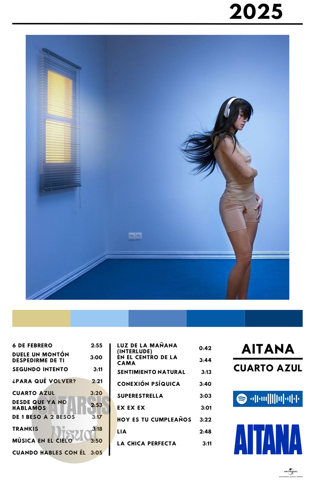 Cuadro Aitana - Cuarto Azul