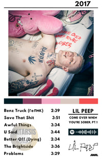 Cuadro Lil Peep - Come Over When You're Sober, Pt. 1