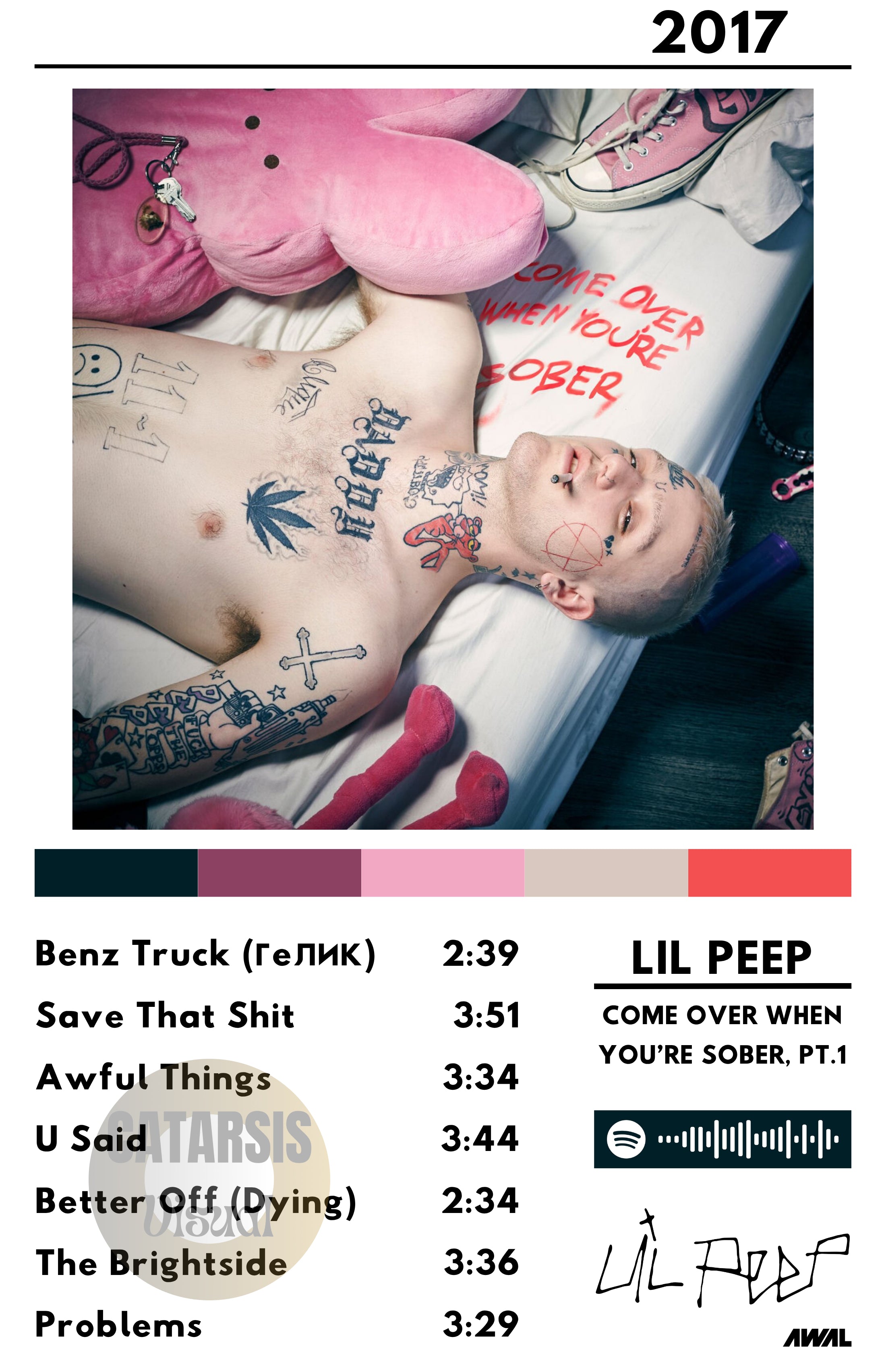 Cuadro Lil Peep - Come Over When You're Sober, Pt. 1