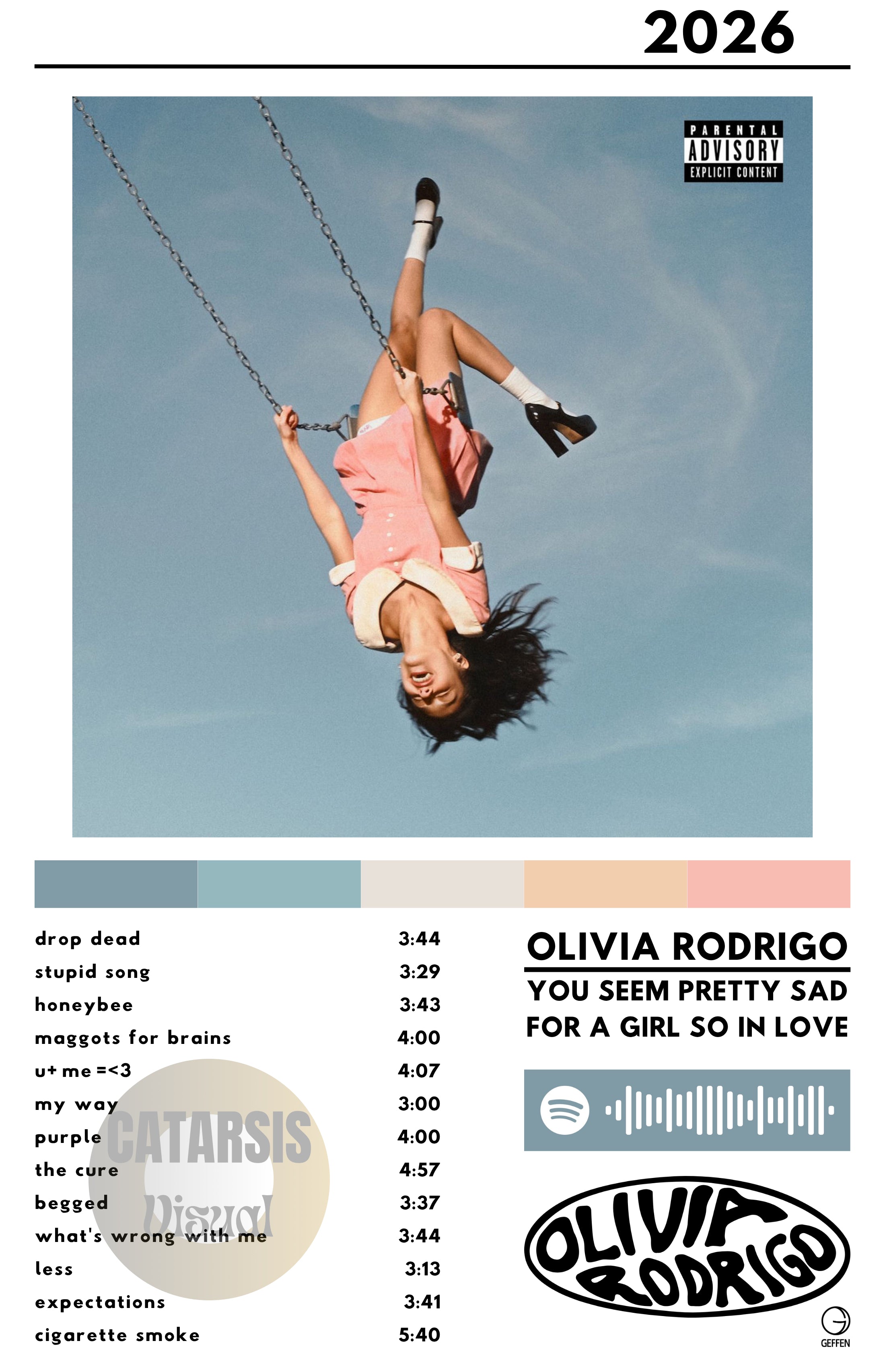 Cuadro Olivia Rodrigo - You Seem Pretty Sad For a Girl So in Love