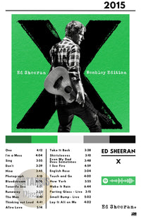 Cuadro Ed Sheeran - X
