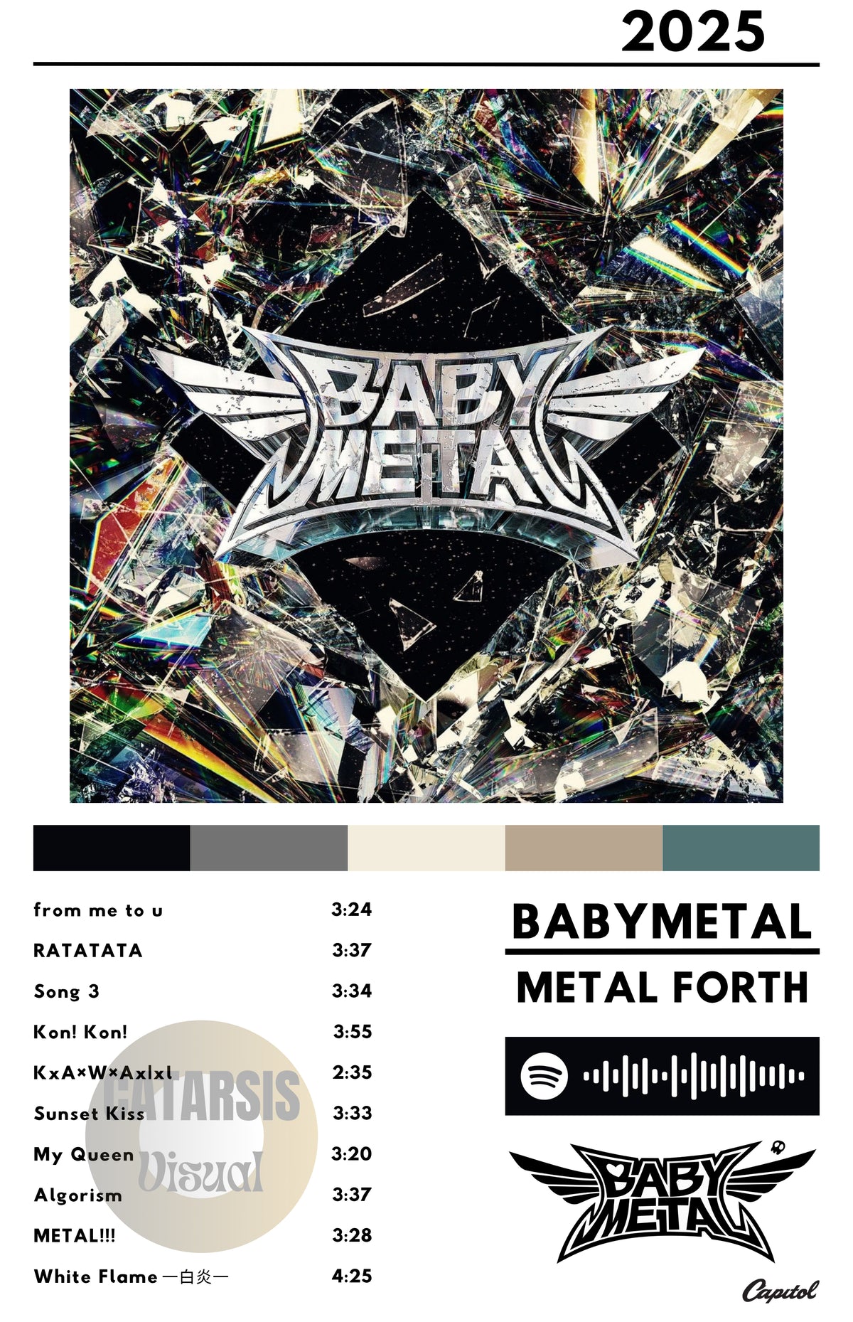 Cuadro Babymetal - Metal Forth