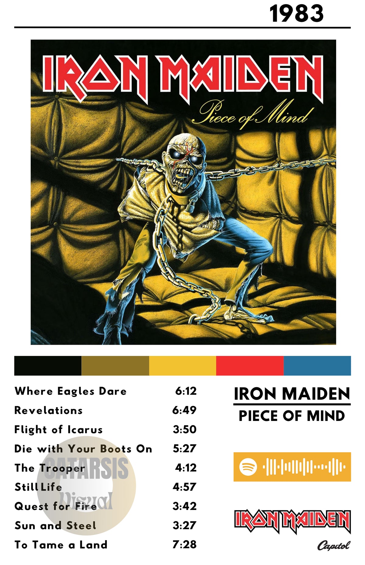 Cuadro Iron Maiden - Piece Of Mind