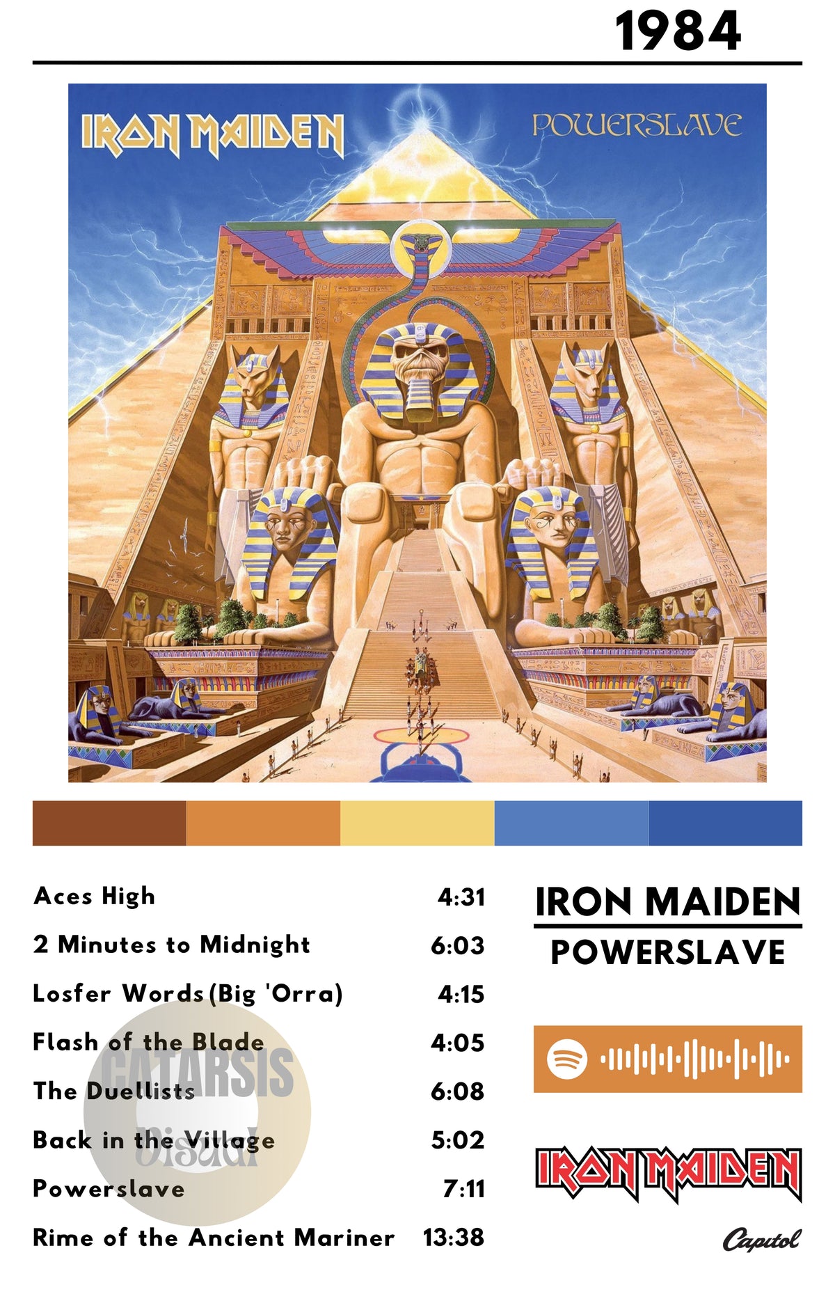 Cuadro Iron Maiden - Powerslave