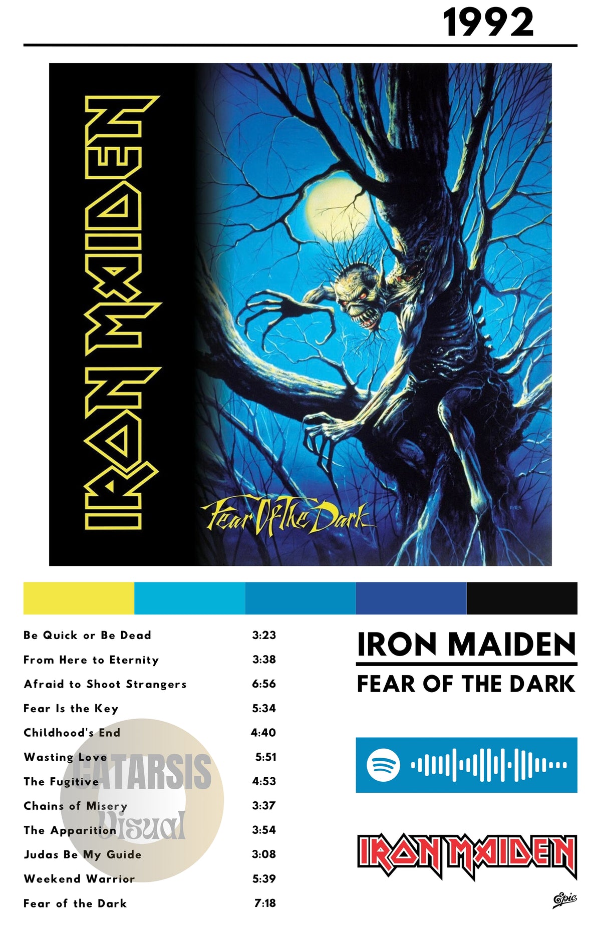 Cuadro Iron Maiden - Fear Of The Dark