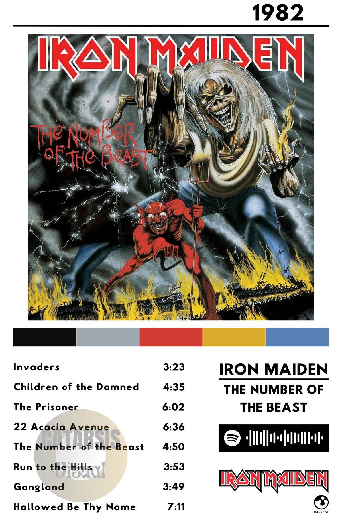 Cuadro Iron Maiden - Number Of The Beast