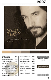Cuadro Marco Antonio Solis - La Historia Continúa Parte III