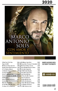Cuadro Marco Antonio Solis - Con Amor y Sentimiento