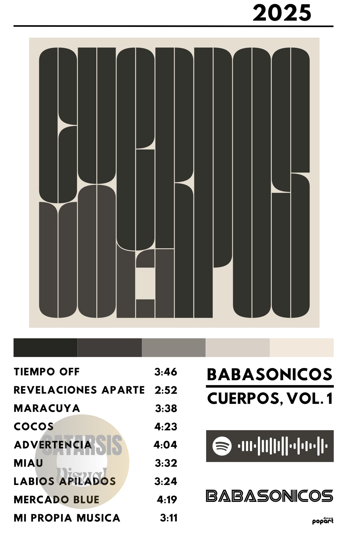 Cuadro Babasonicos - Cuerpos, Vol. 1.