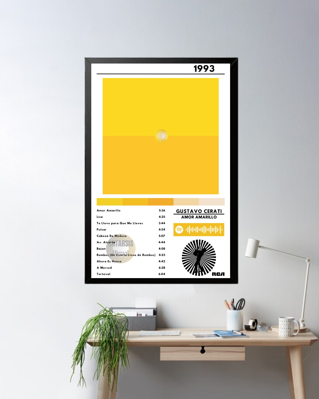 Cuadro Gustavo Cerati - Amor Amarillo