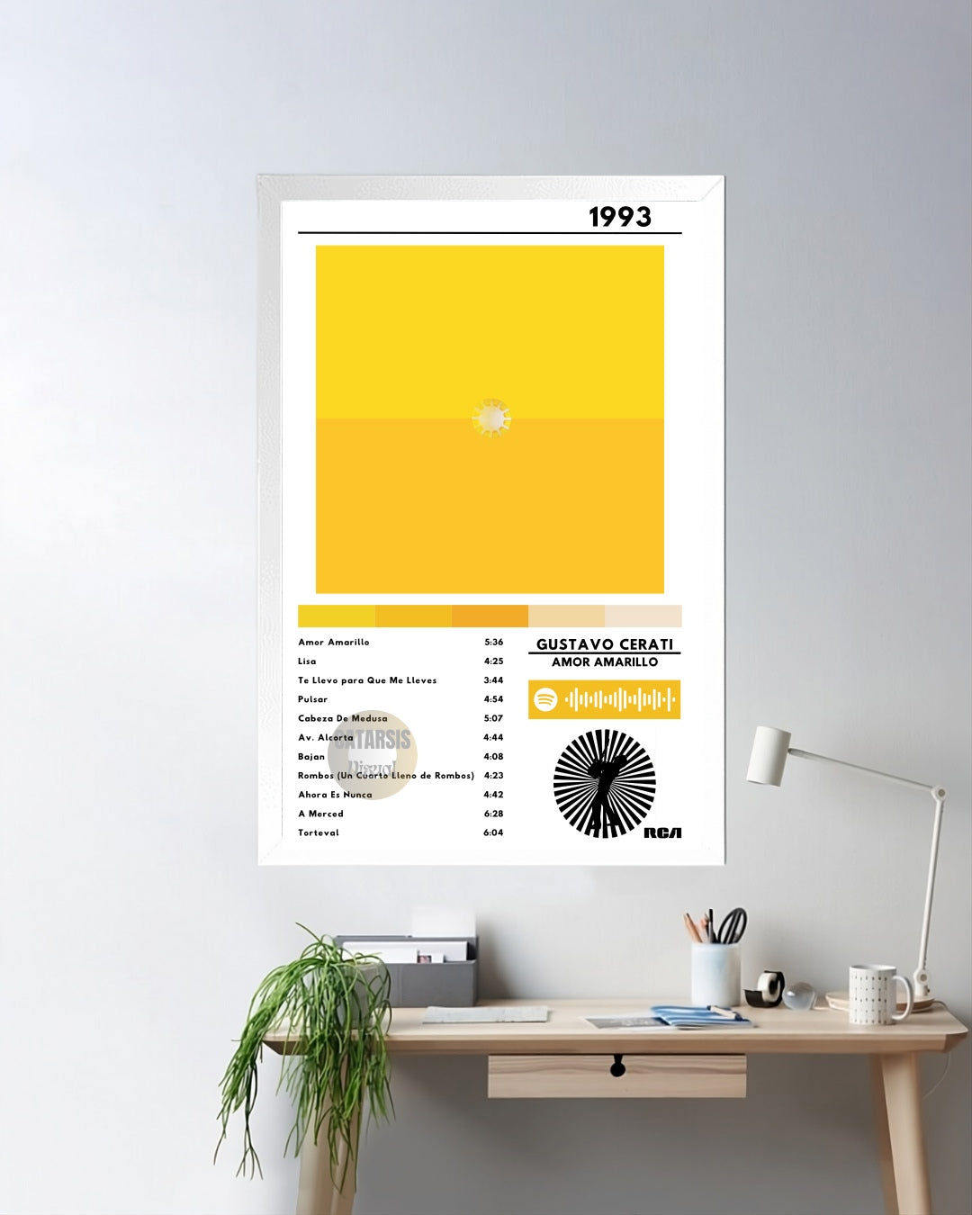 Cuadro Gustavo Cerati - Amor Amarillo
