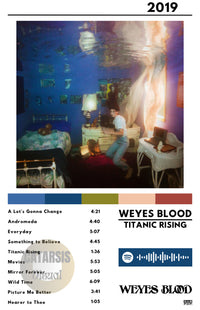 Cuadro Weyes Blood - Titanic Rising