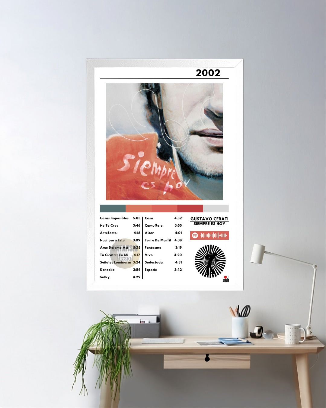 Cuadro Gustavo Cerati - Siempre Es Hoy