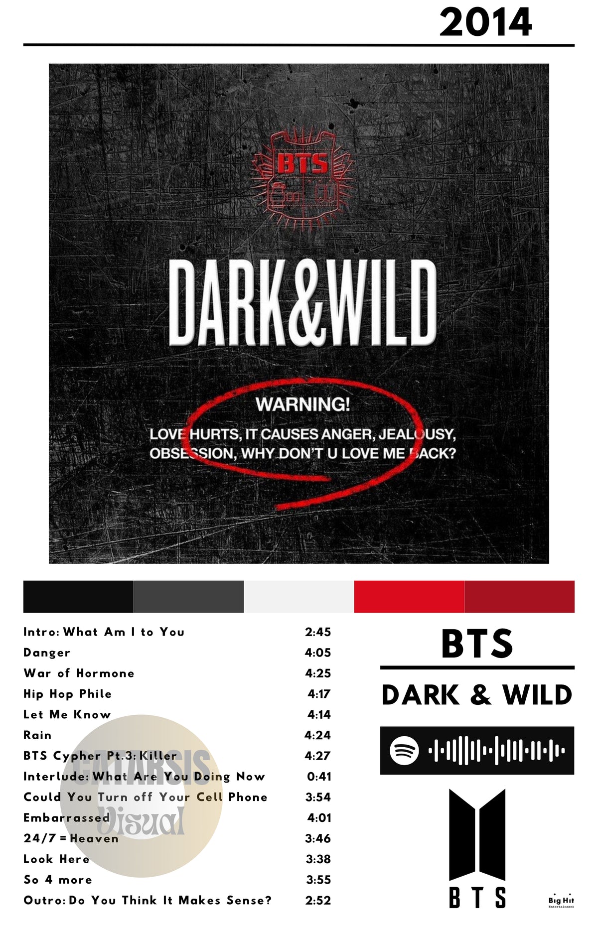 Cuadro BTS - Dark & Wild