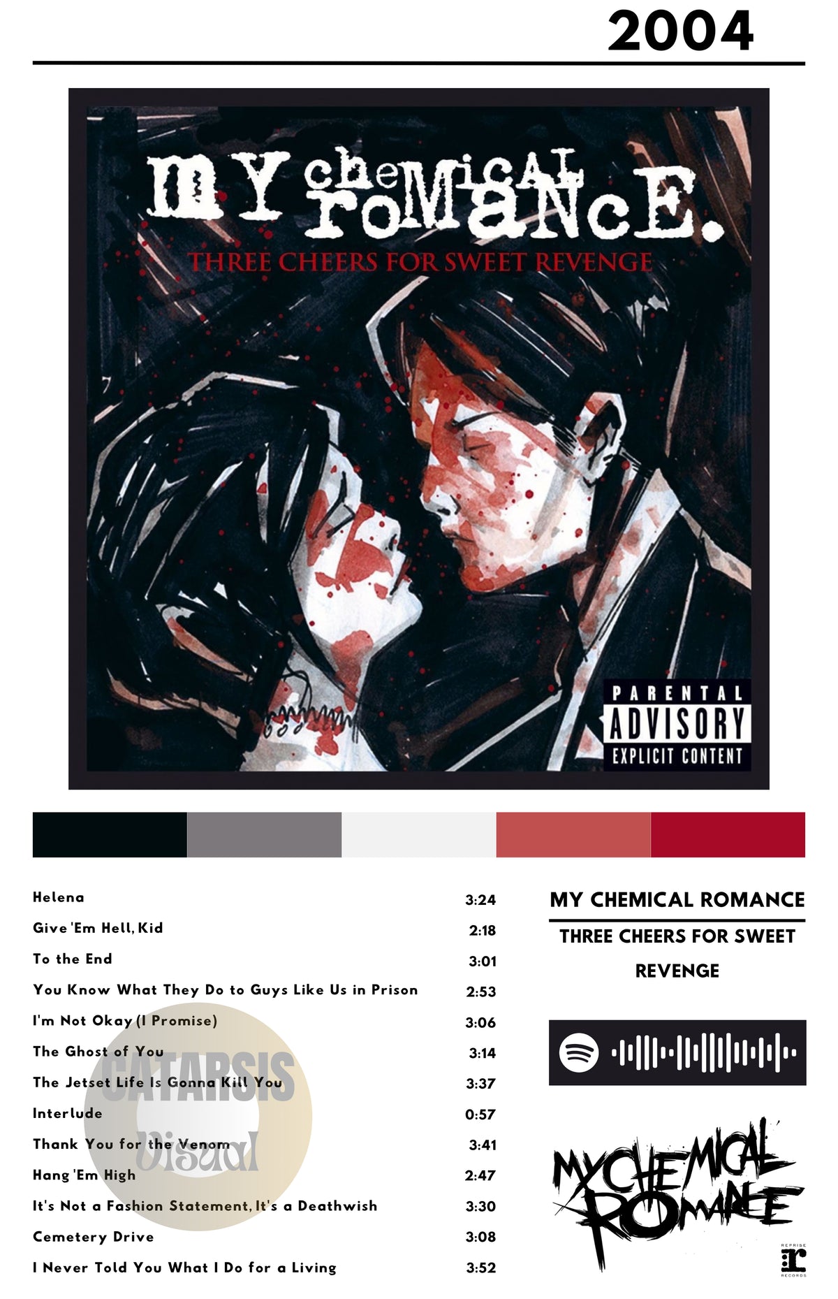 Cuadro My Chemical Romance - Three Cheers for Sweet Revenge