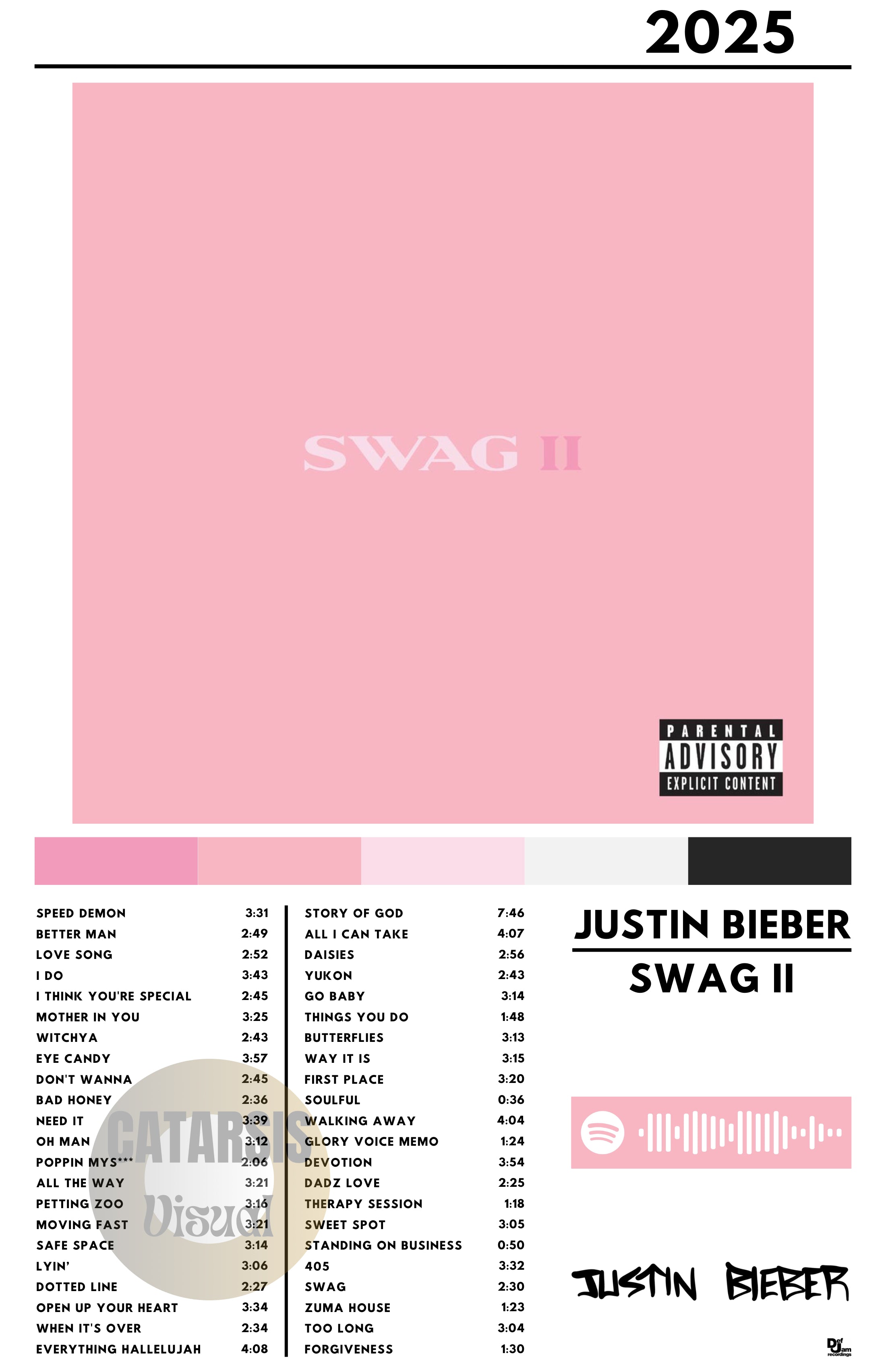 Cuadro Justin Bieber - Swag II