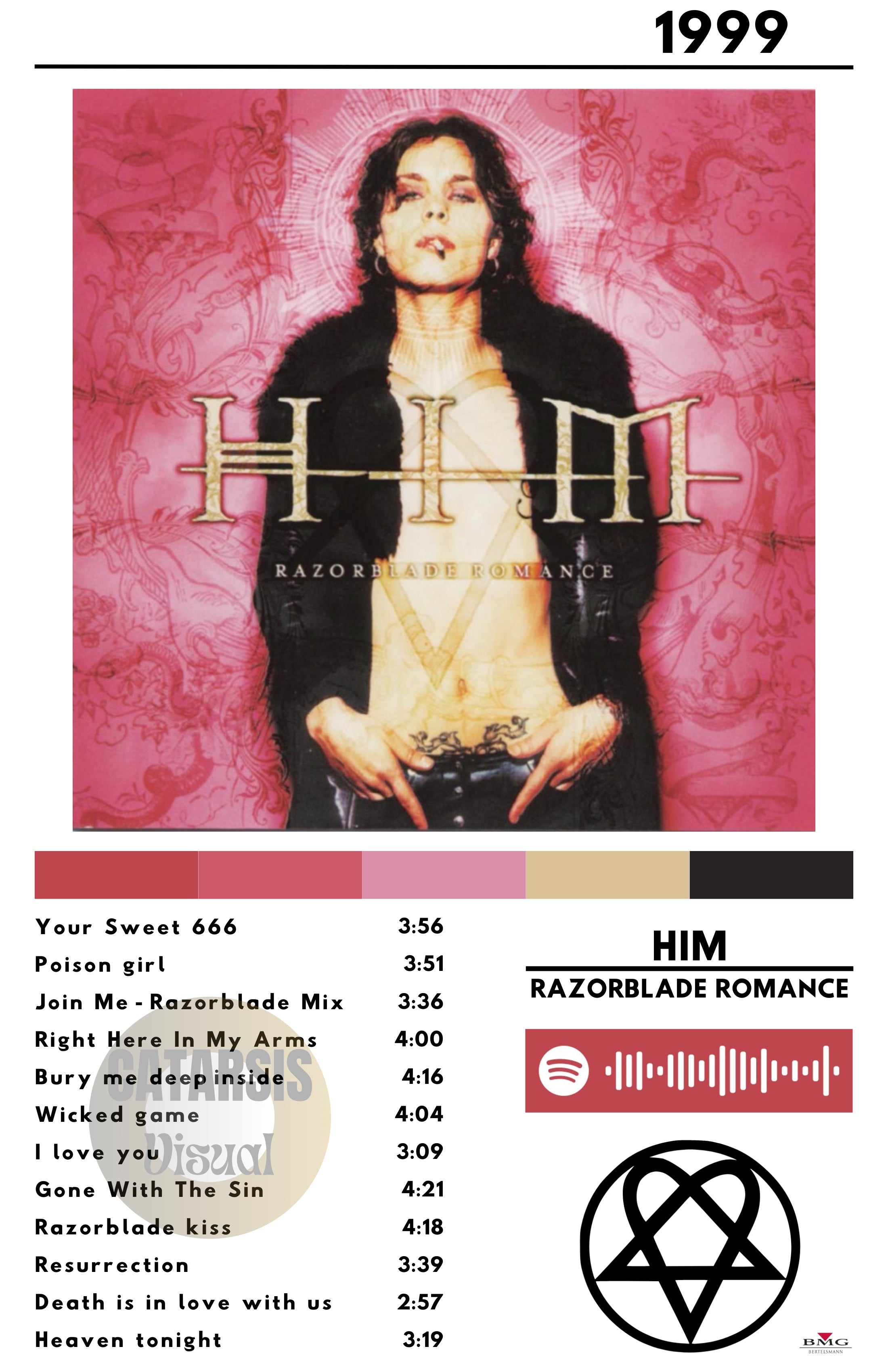 Cuadro HIM - Razorblade Romance