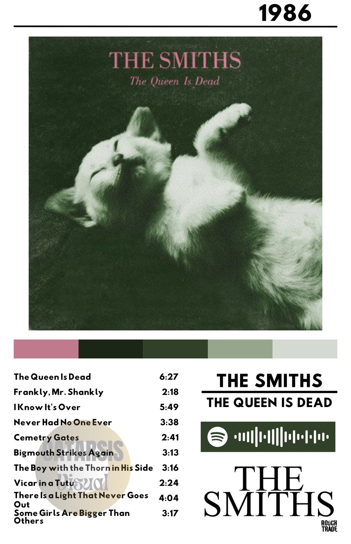 Cuadro The Smiths - The Queen Is Dead (Cat Version)