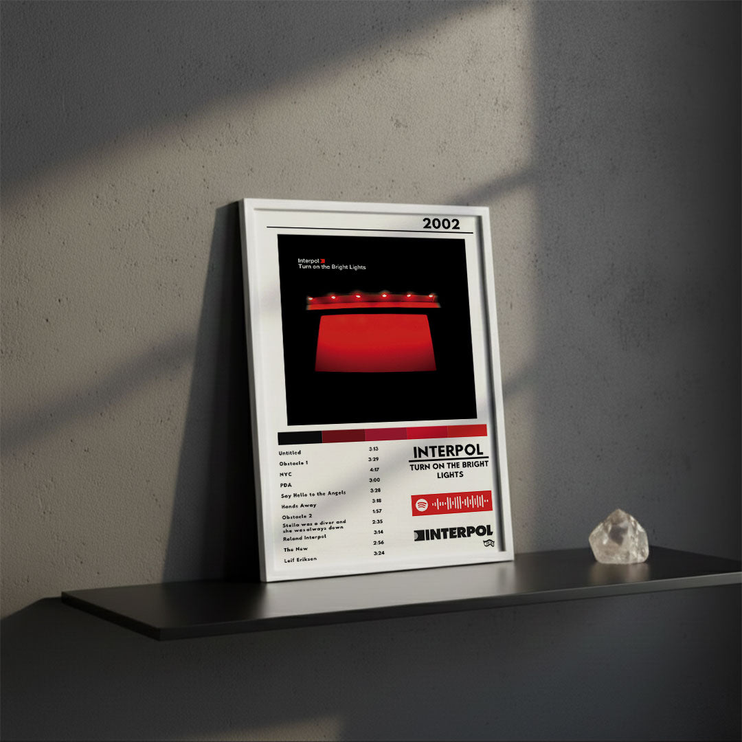 Cuadro Interpol - Turn on the Brigth Ligths