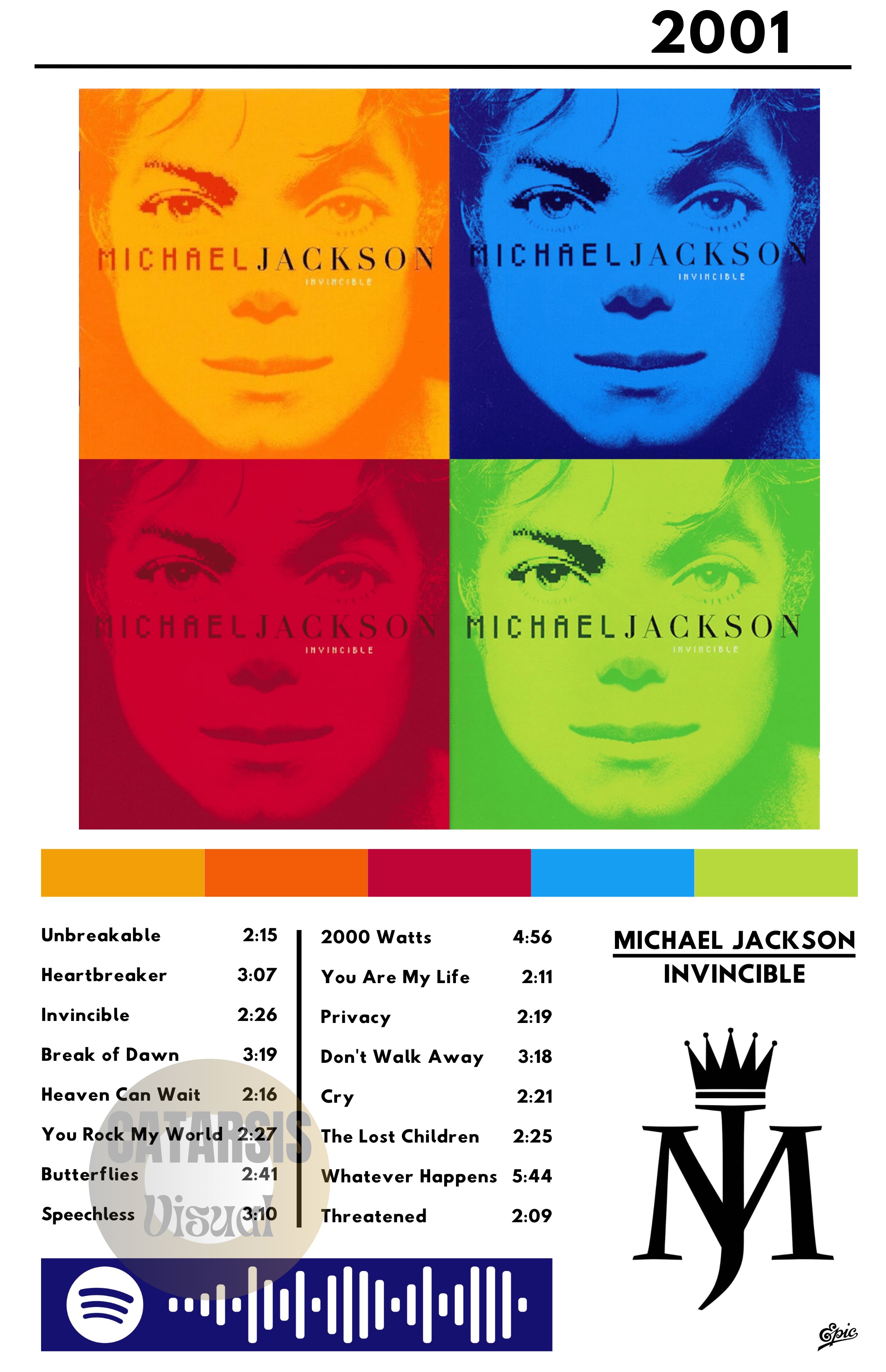 Cuadro Michael Jackson - Invincible Diseño 2