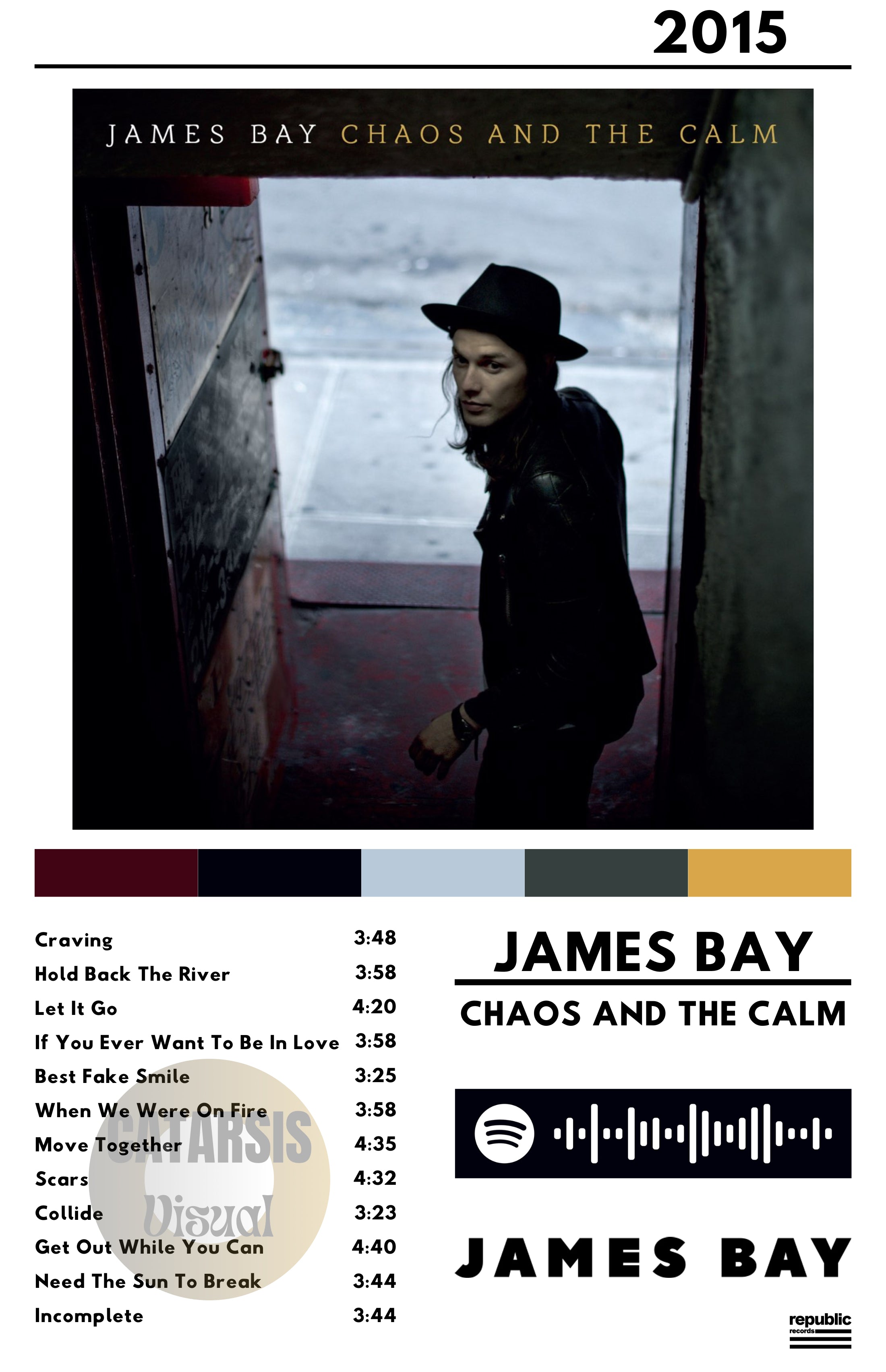 Cuadro James Bay - Chaos and the Calm