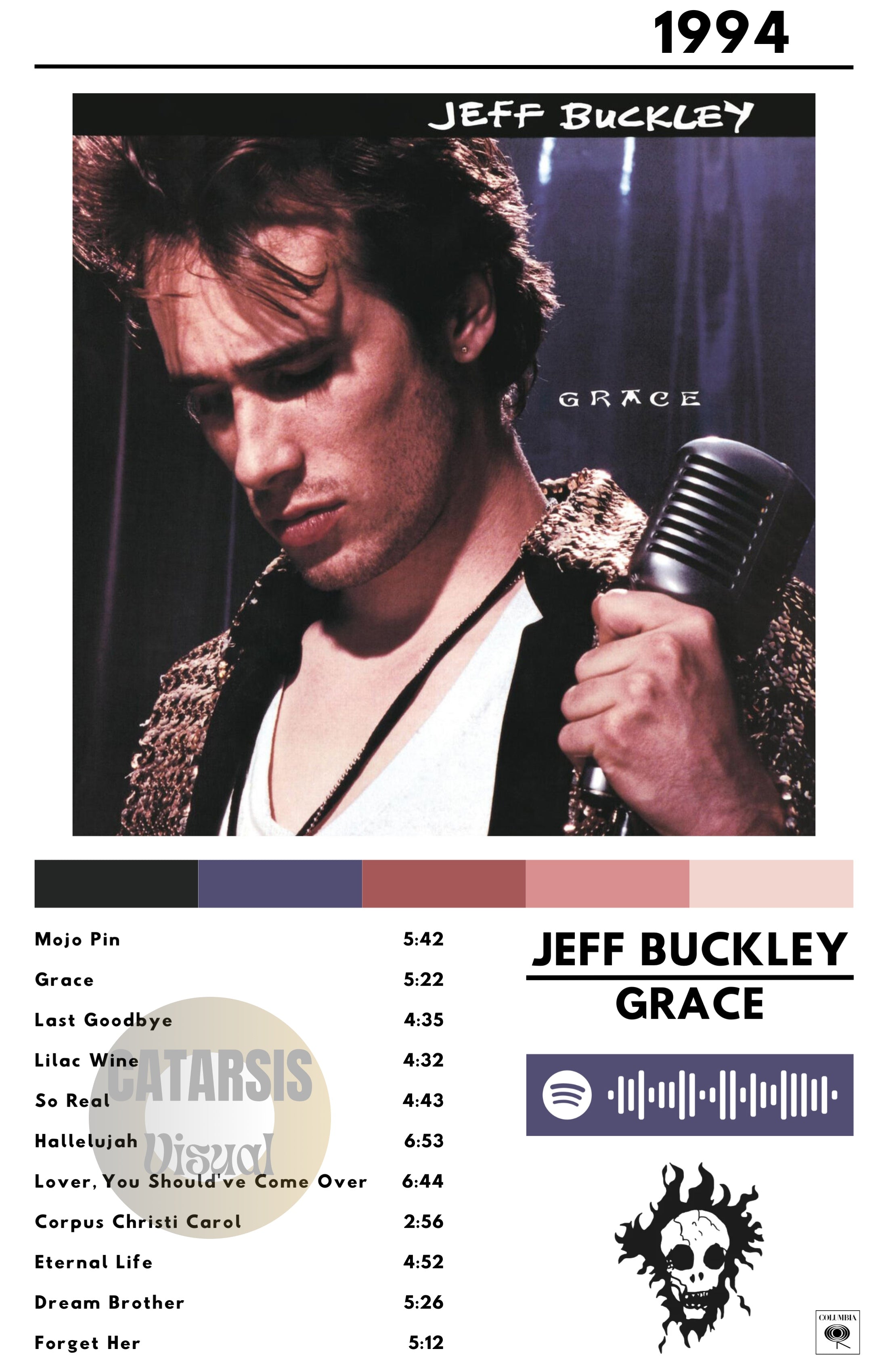Cuadro Jeff Buckley - Grace
