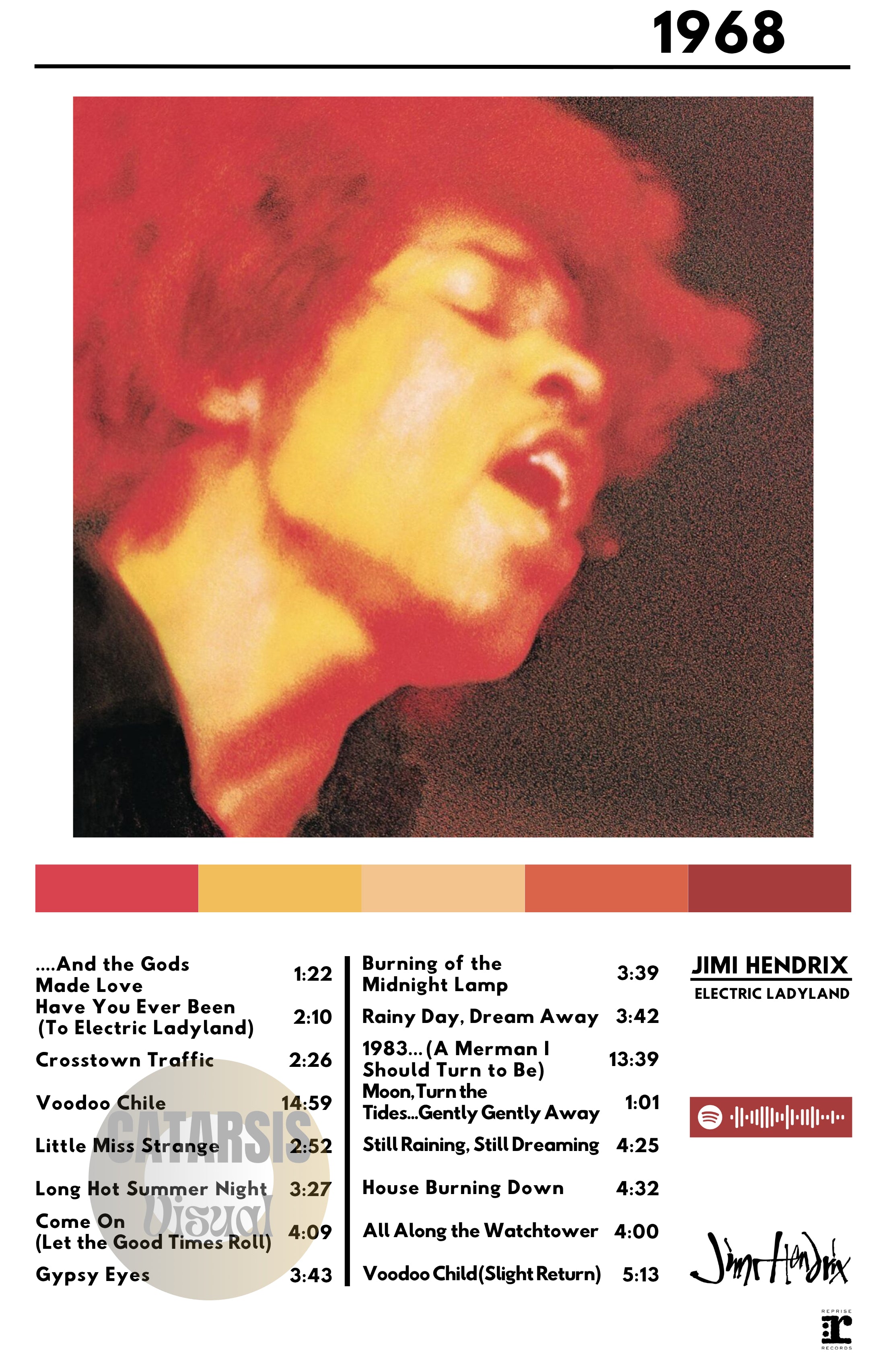 Cuadro Jimi Hendrix - Electric Ladyland