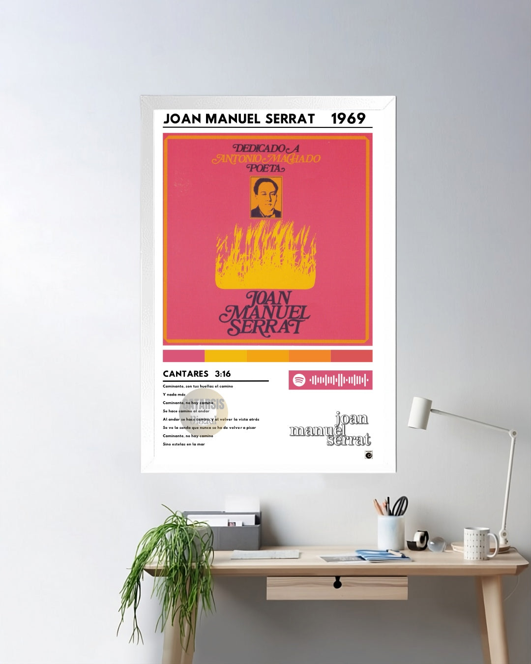 Cuadro Joan Manuel Serrat - Cantares