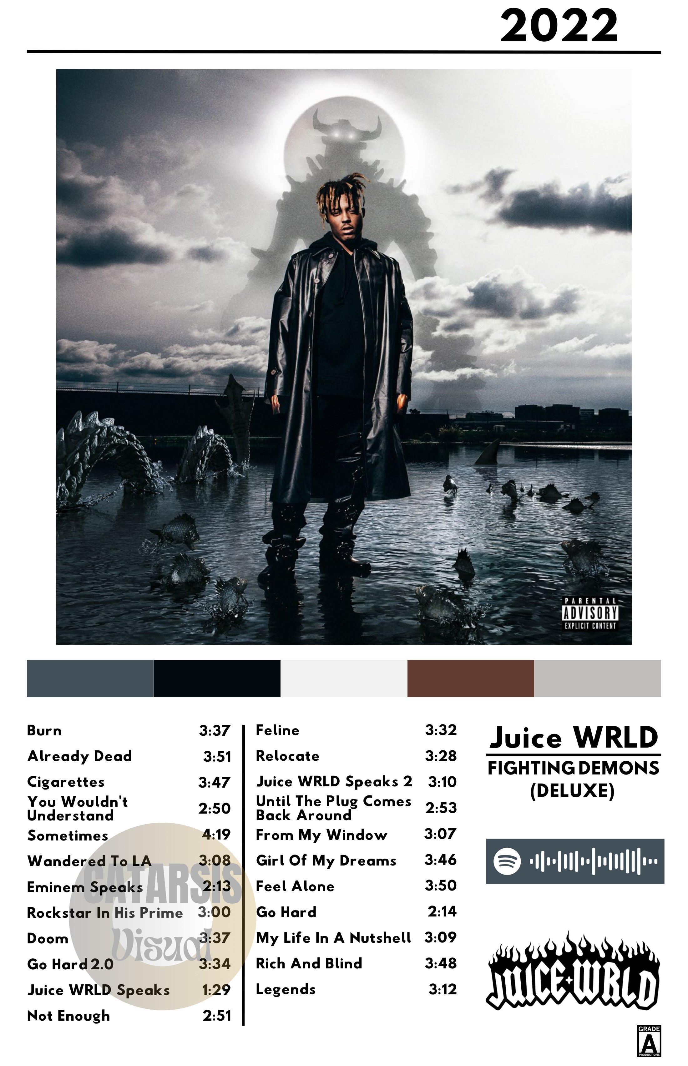 Cuadro Juice WRLD - Fighting Demons