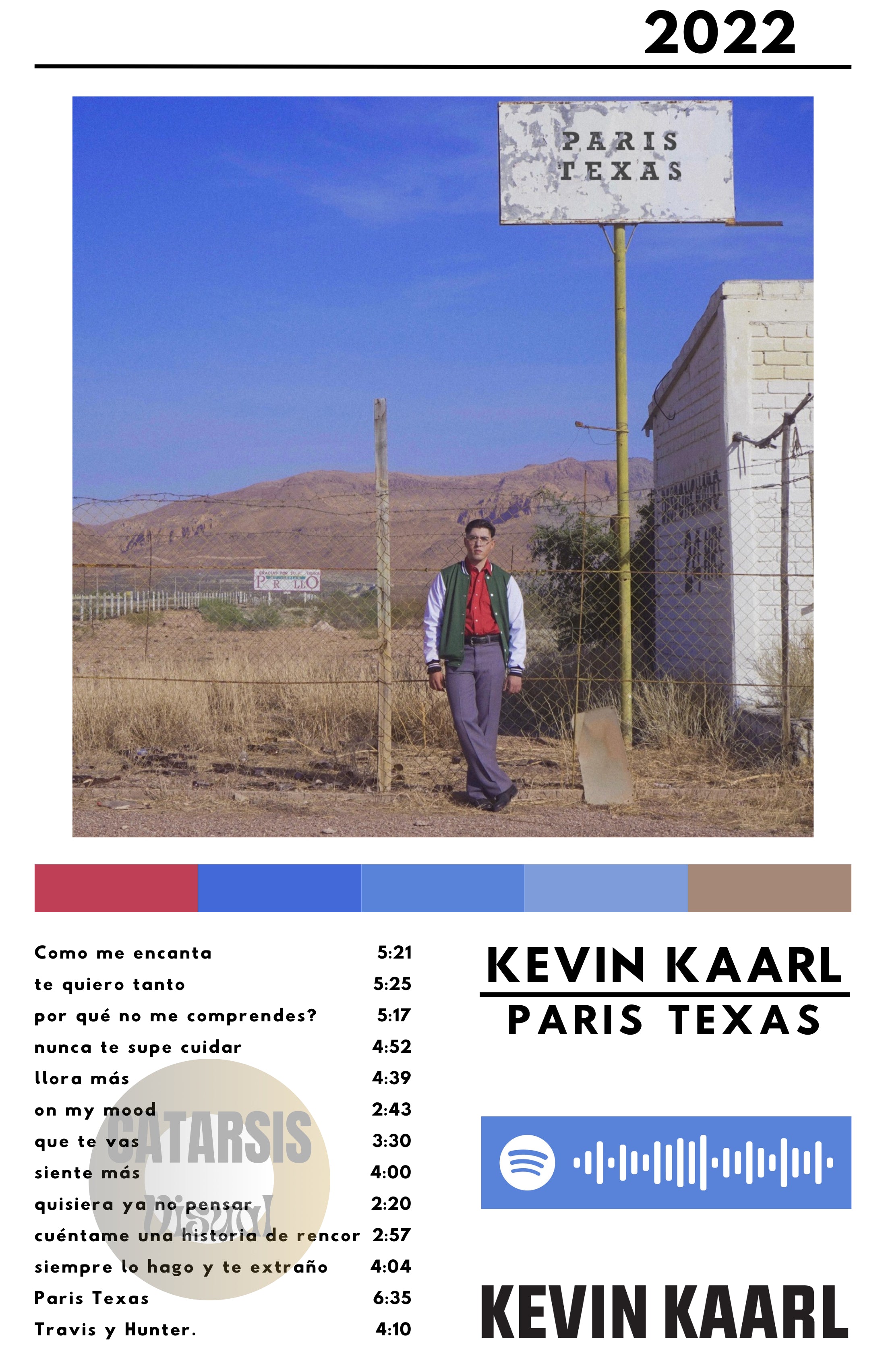 Cuadro Kevin Kaarl - París, Texas