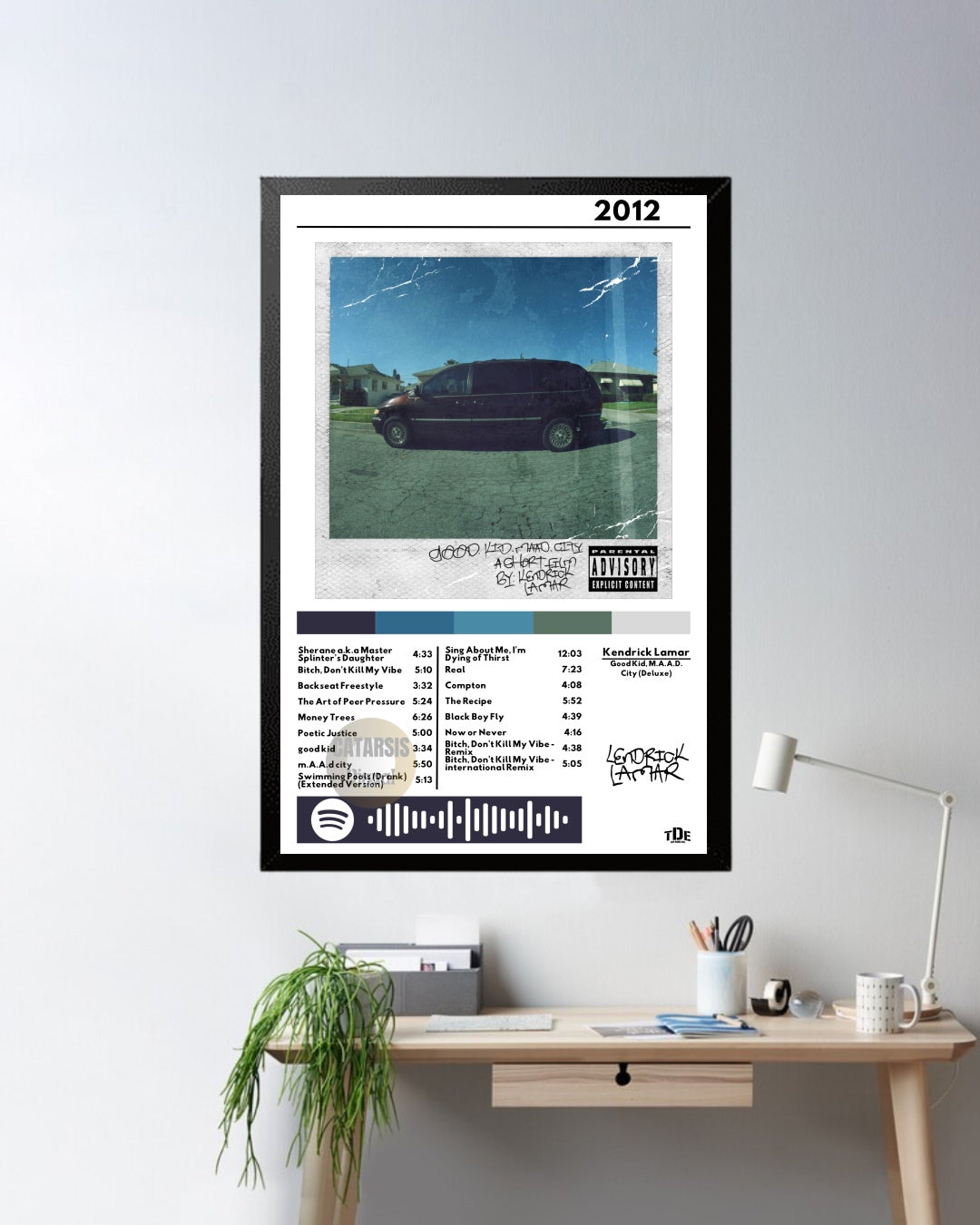 Cuadro Kendrick Lamar - Good Kid, M.A.A.D City