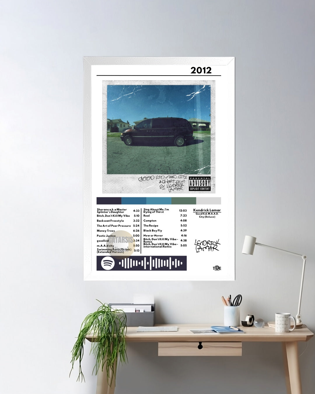 Cuadro Kendrick Lamar - Good Kid, M.A.A.D City