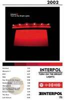 Cuadro Interpol - Turn on the Brigth Ligths