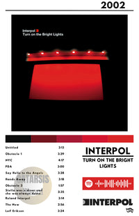 Cuadro Interpol - Turn on the Brigth Ligths