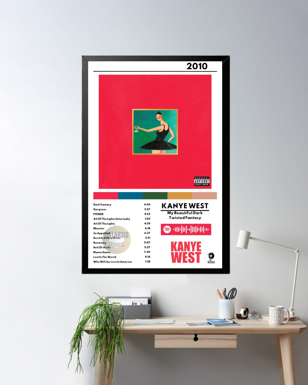 Cuadro Kanye West - My Beautiful Dark Twisted Fantasy