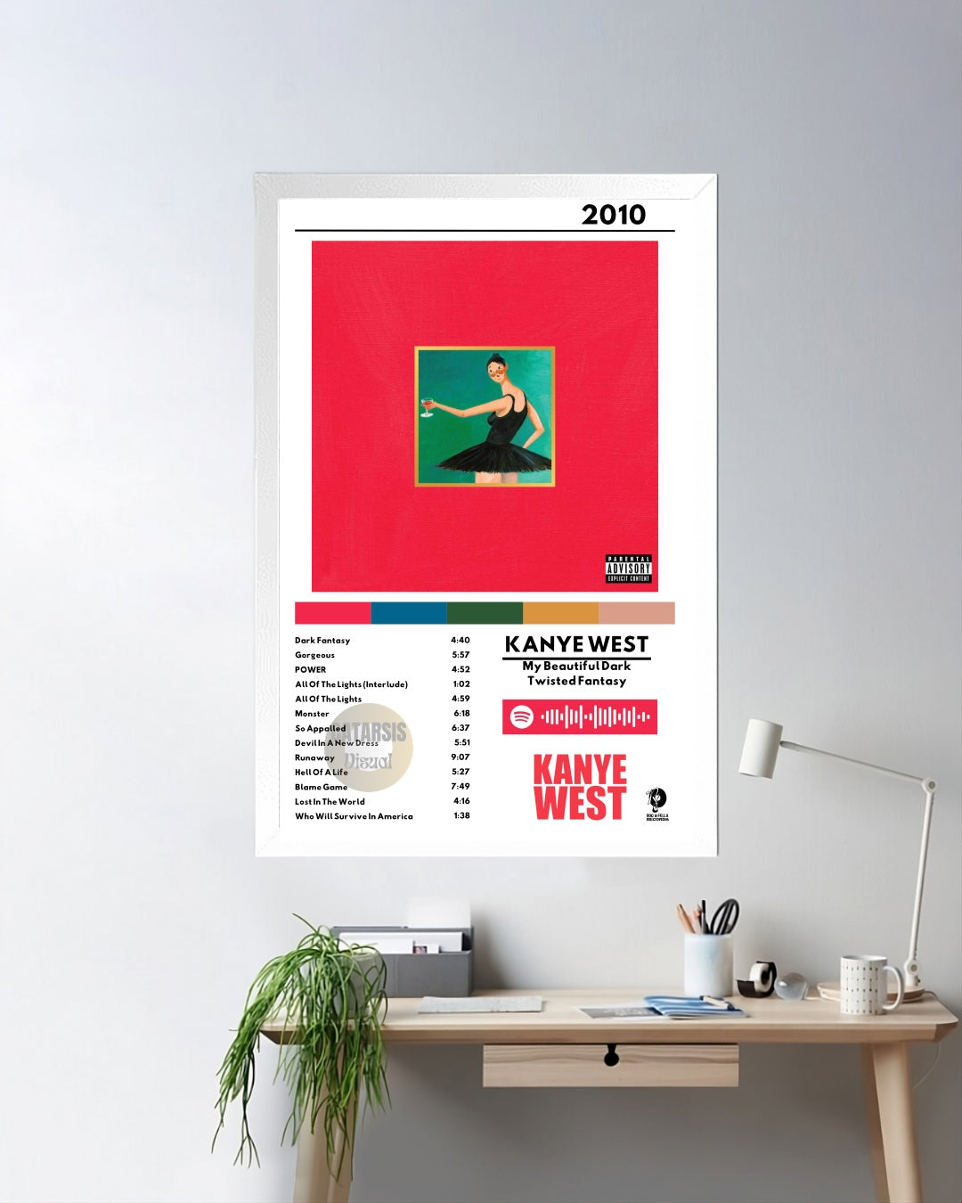 Cuadro Kanye West - My Beautiful Dark Twisted Fantasy