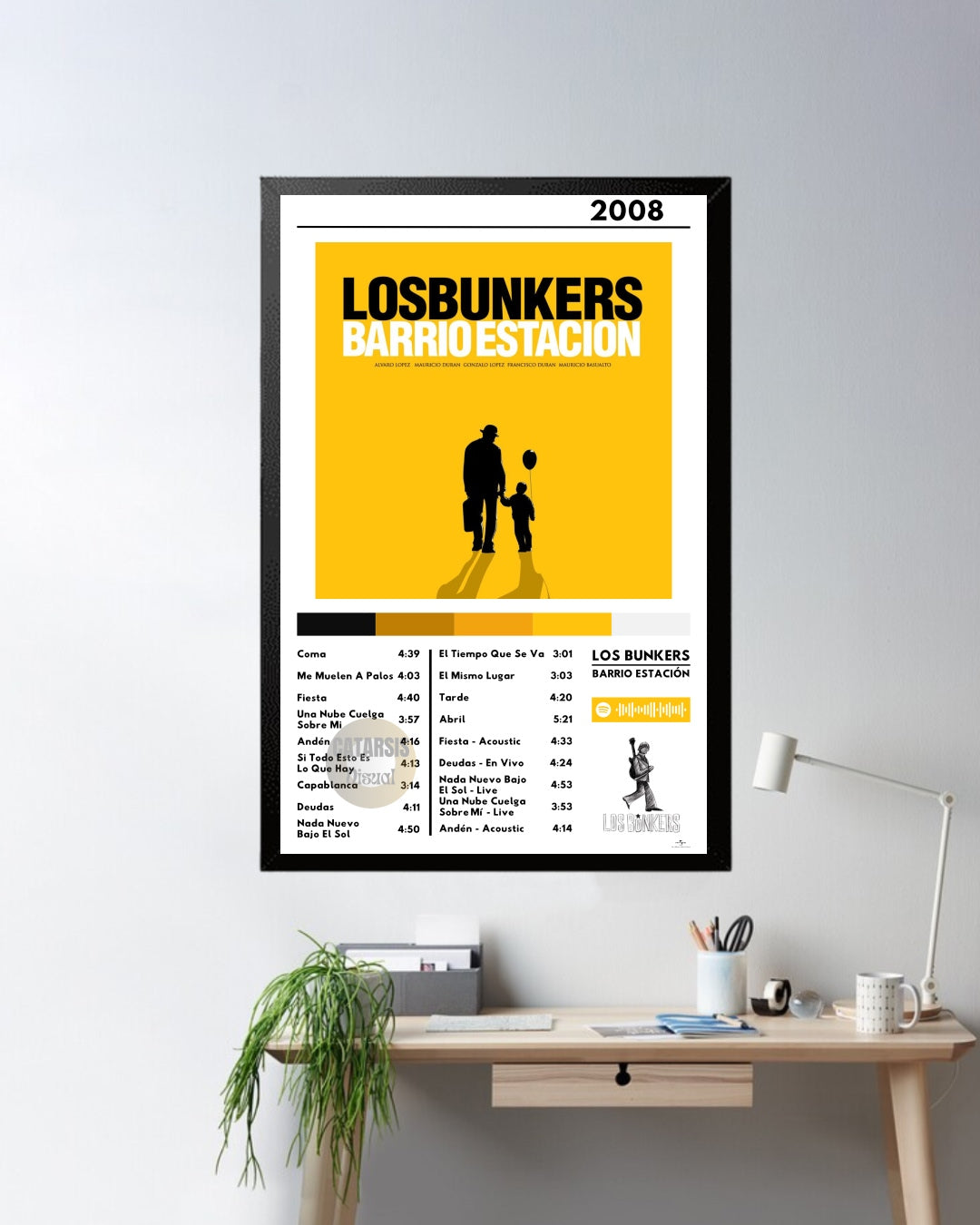 Cuadro Los Bunkers - Barrio Estación