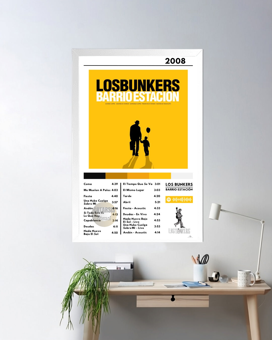 Cuadro Los Bunkers - Barrio Estación