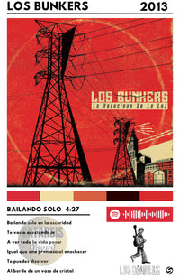 Cuadro Los Bunkers - Bailando Solo