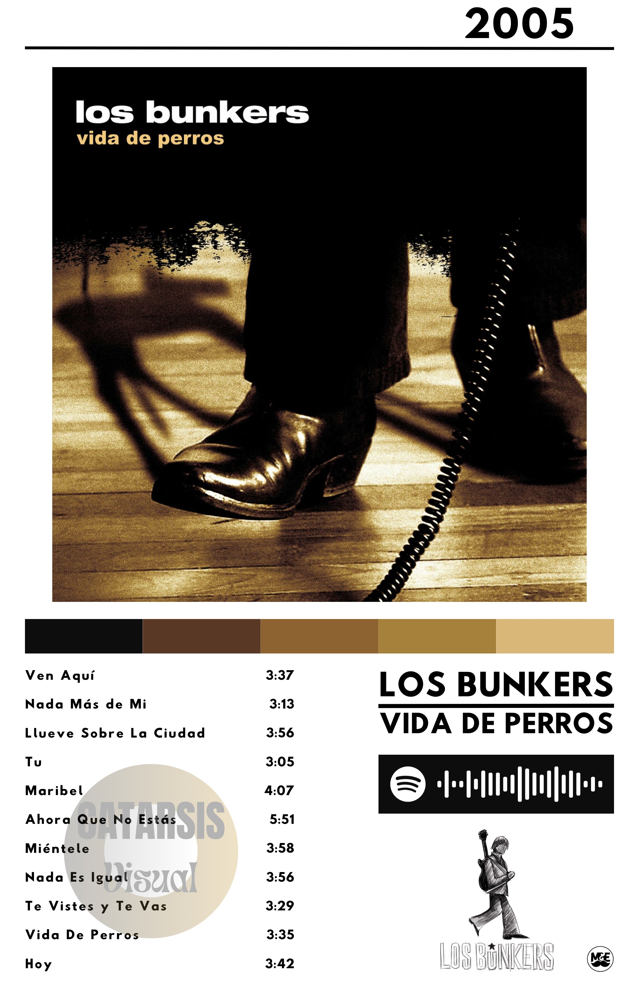 Cuadro Los Bunkers - Vida De Perros