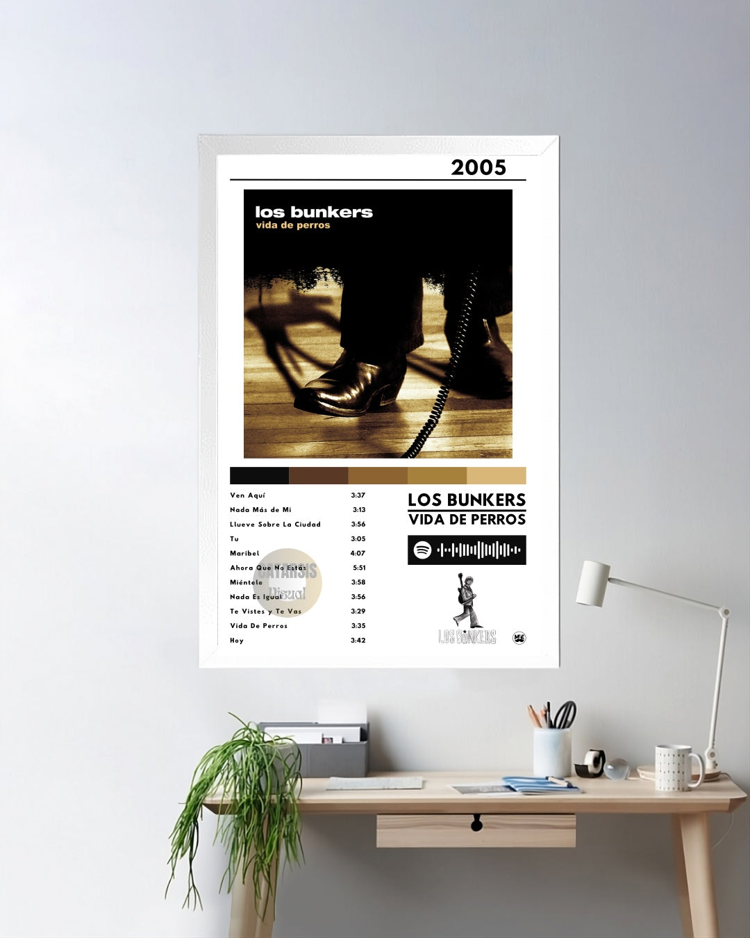 Cuadro Los Bunkers - Vida De Perros