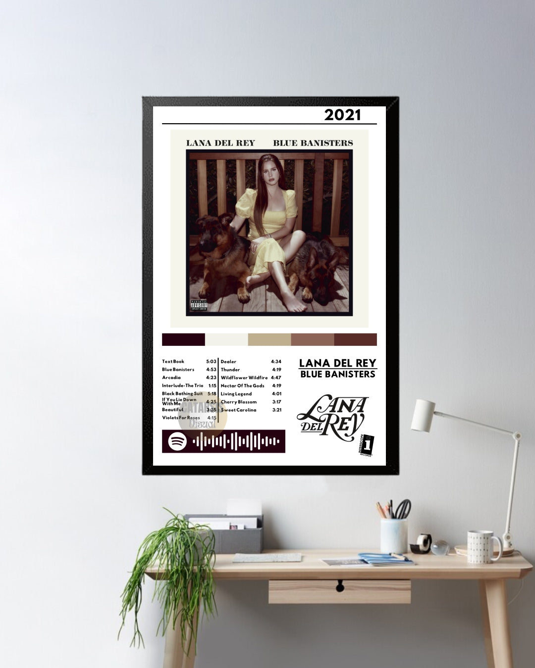 Cuadro Lana del Rey - Blue Banisters