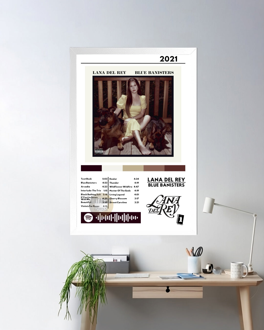 Cuadro Lana del Rey - Blue Banisters