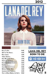 Cuadro Lana del Rey - Born to Die