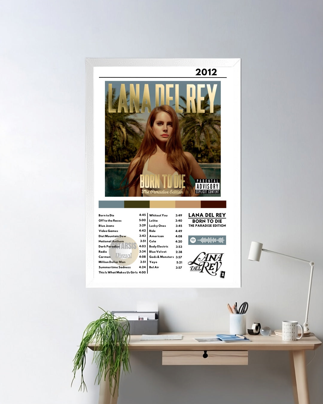 Cuadro Lana del Rey - Born to Die - The Paradise Edition