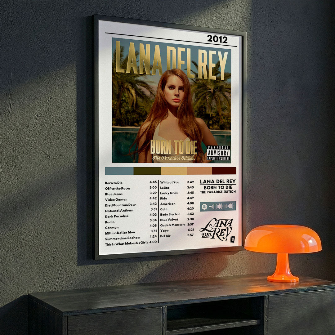 Cuadro Lana del Rey - Born to Die - The Paradise Edition
