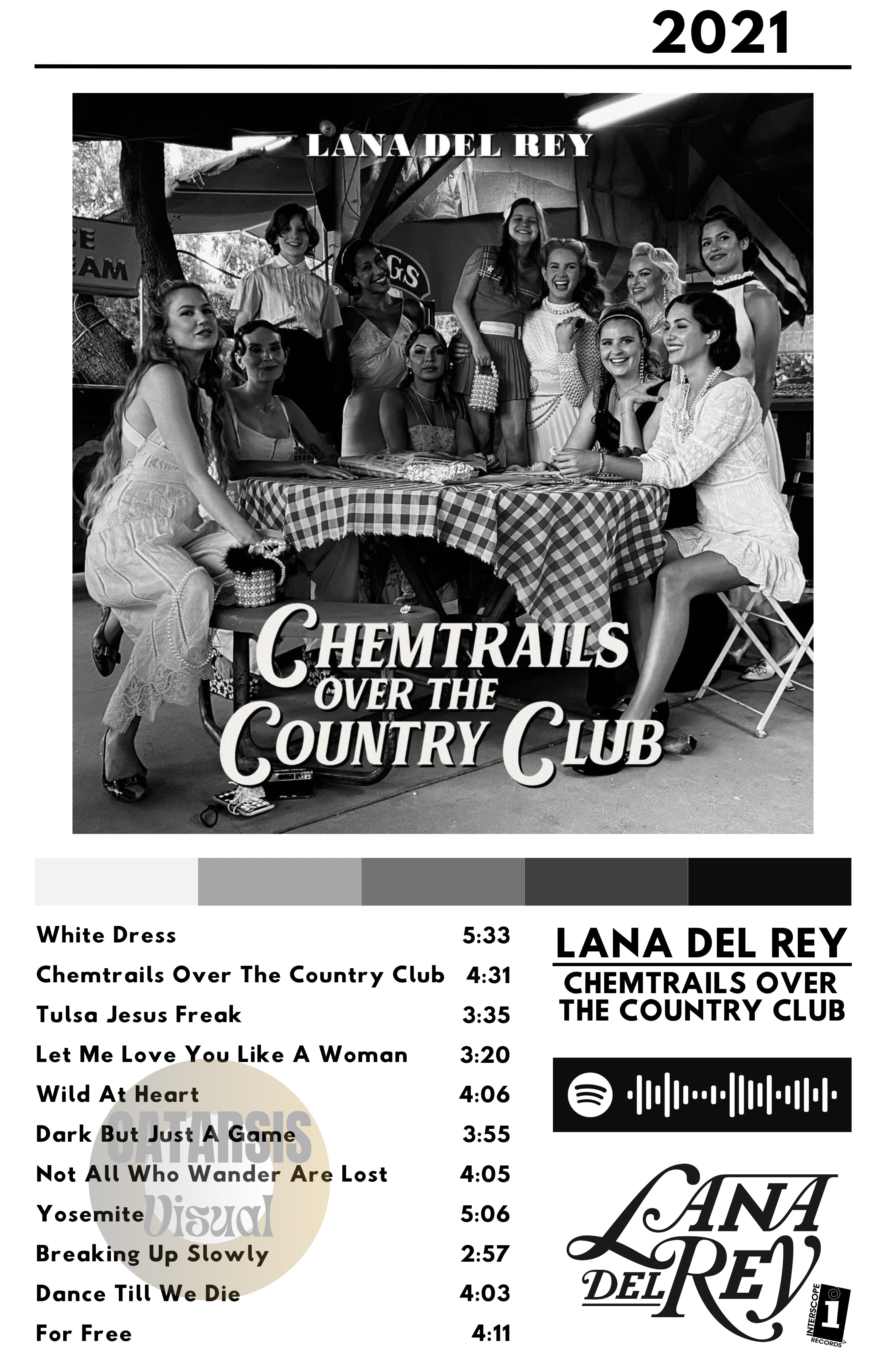 Cuadro Lana del Rey - Chemtrails Over The Country Club